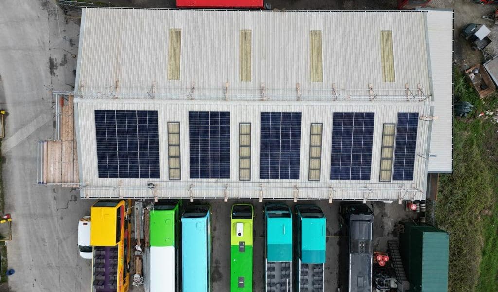 First Bus has invested £2.5m in solar power with the installation of over 6,000 solar photovoltaic (PV) panels across 20 depot sites as part of its net zero emissions strategy.